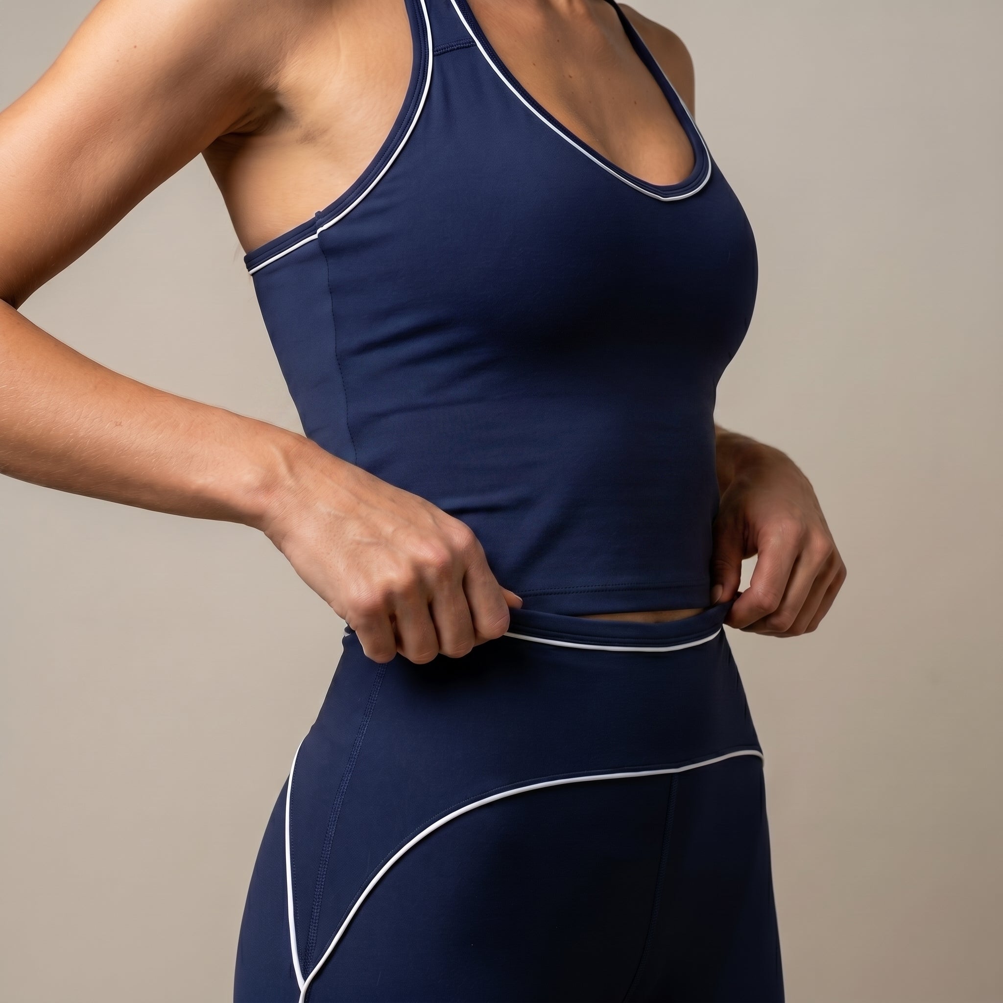 Navy Sculpt line Tank