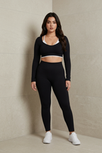 Layered Long Sleeve Crop