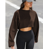 oversize bell sleeve crop