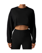 oversize bell sleeve crop