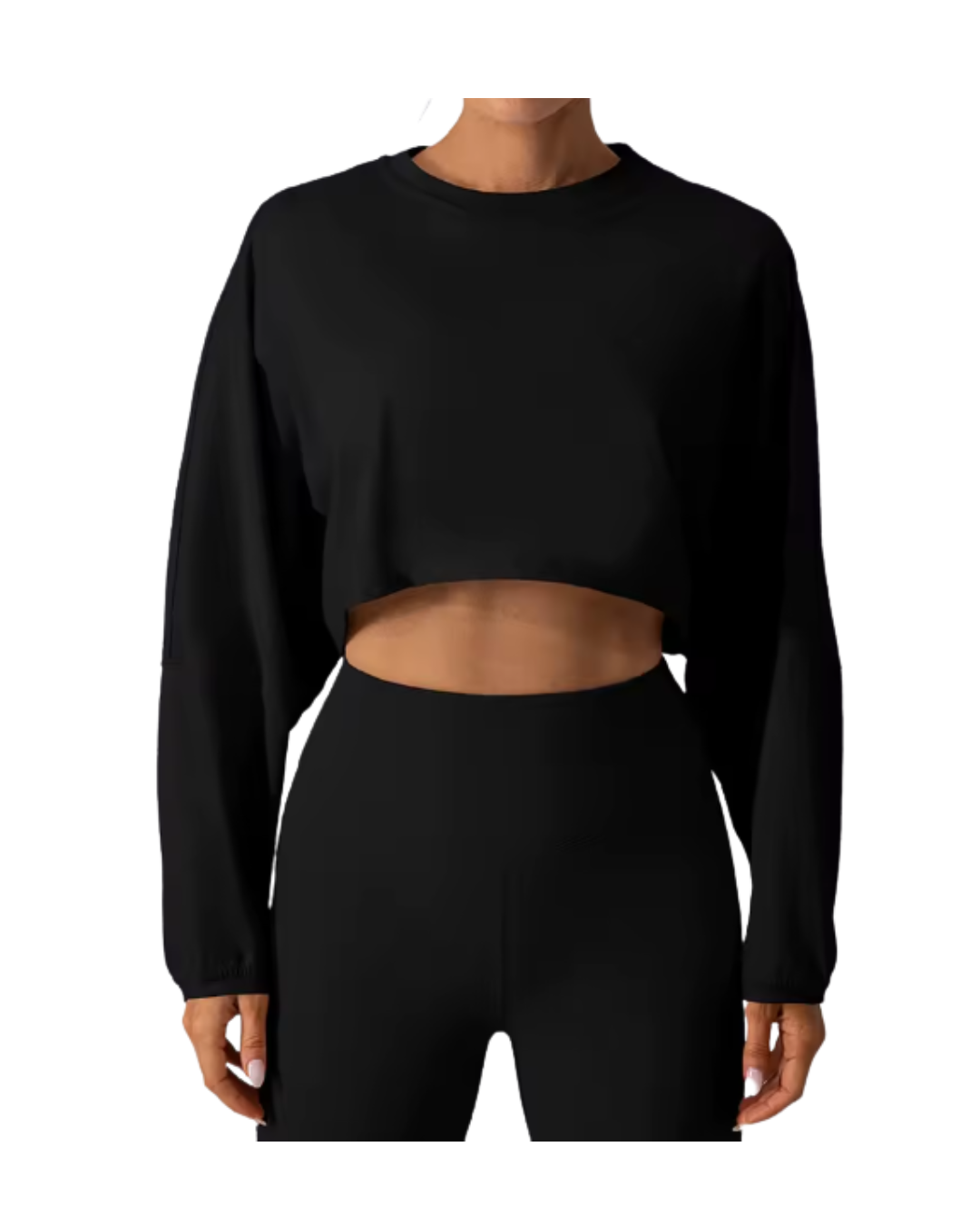 oversize bell sleeve crop