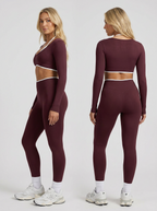 Merlot Firm Long Sleeve Crop
