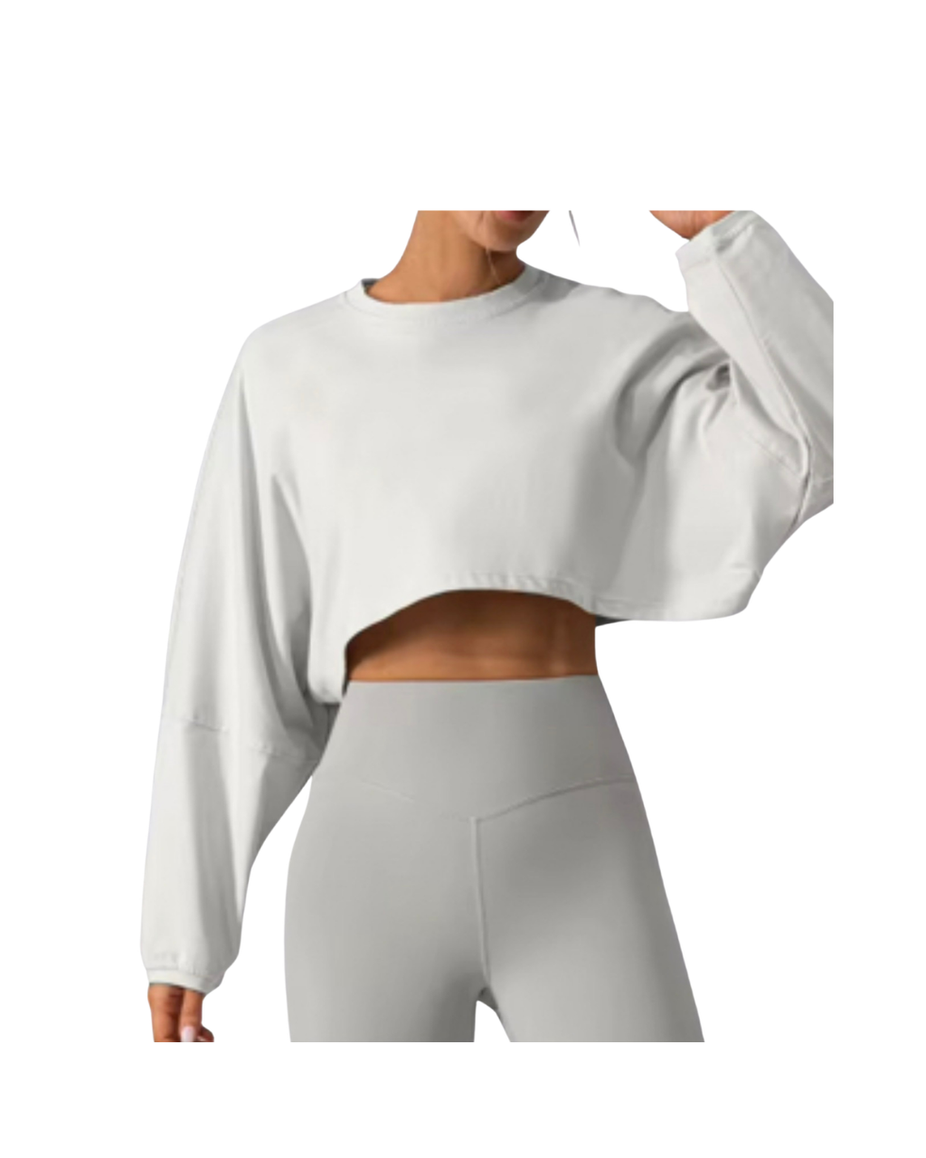 oversize bell sleeve crop