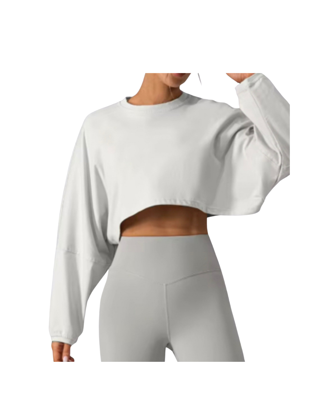 oversize bell sleeve crop
